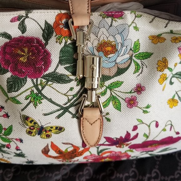 Gucci Jackie Kennedy Rare & Authentic Flora Fauna Collectors Edition - Picture 4 of 14
